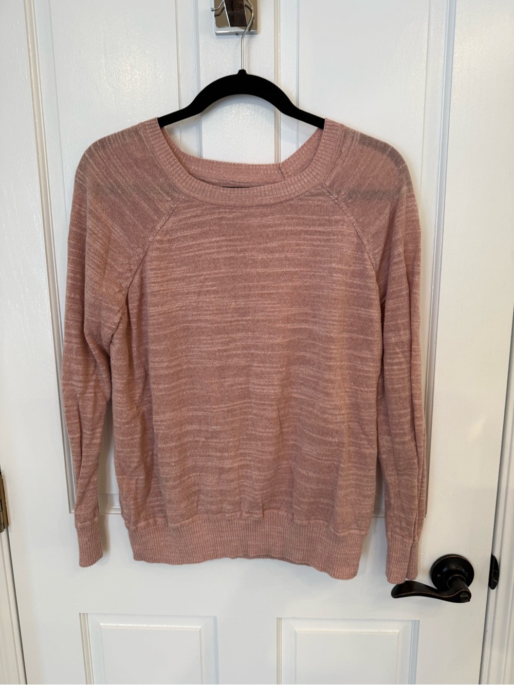 Reiss Crewneck Sweater in Blush Pink